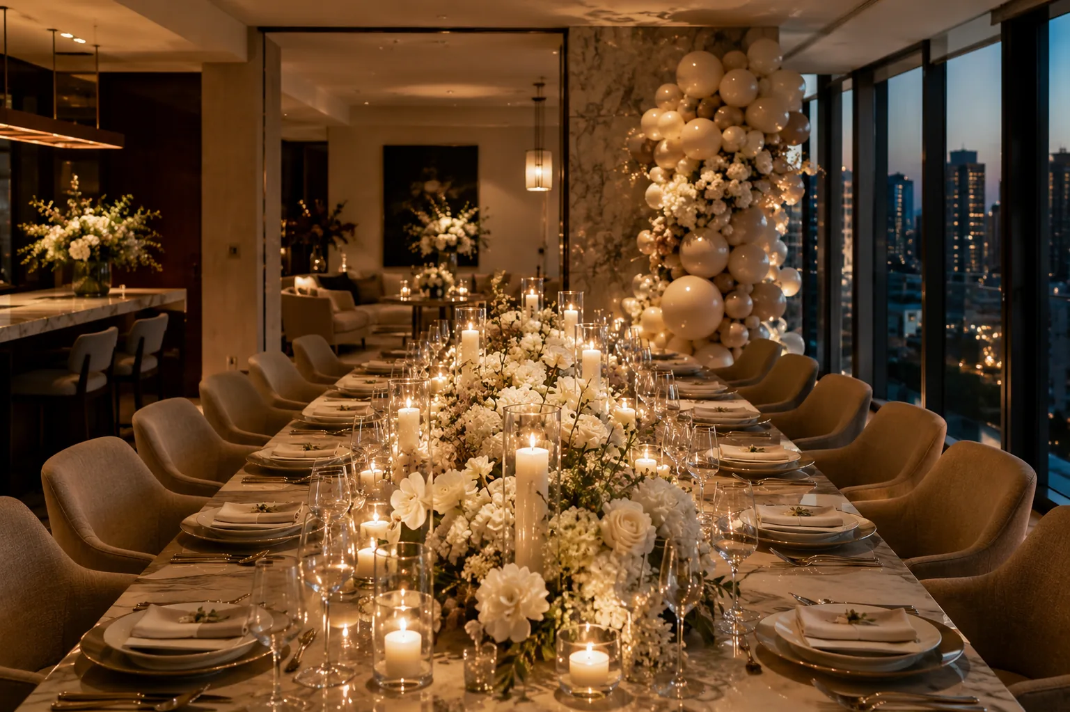 Wedding floral styling